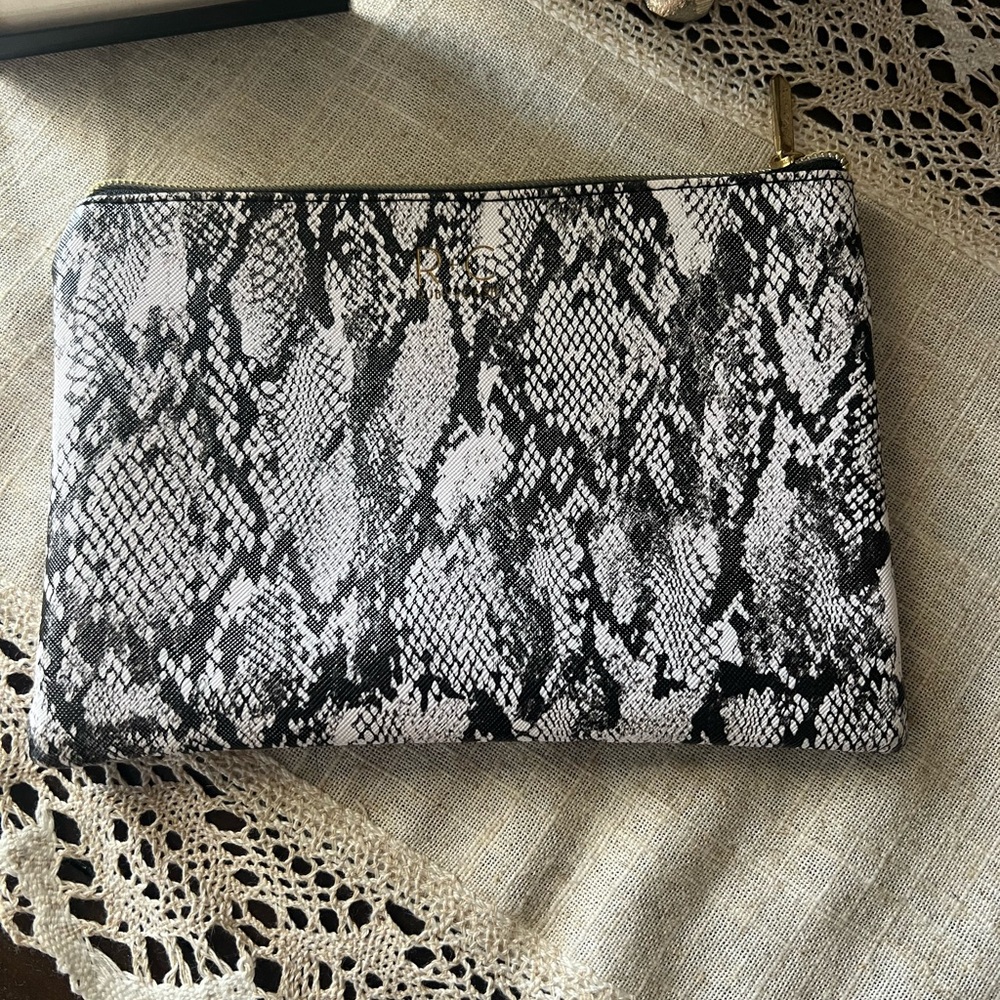 Snakeskin Pattern cosmetic pouch